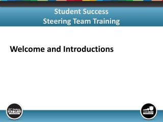 Student Success Steering Team Training