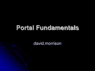 Portal Fundamentals