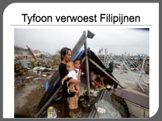 Tyfoon verwoest Filipijnen