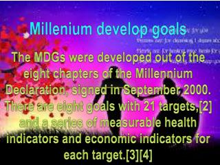 Millenium develop goals