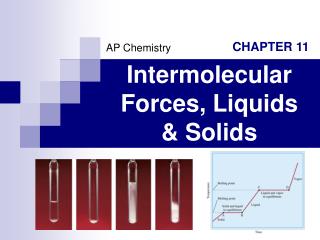 Intermolecular Forces, Liquids &amp; Solids