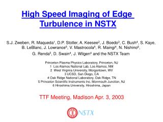 High Speed Imaging of Edge Turbulence in NSTX