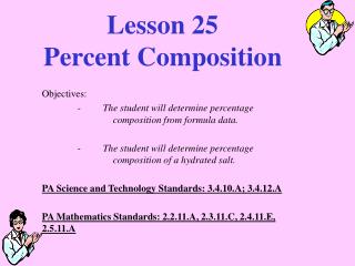 Lesson 25 Percent Composition