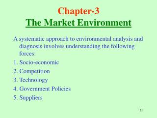 Chapter-3 The Market Environment