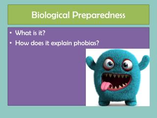 Seligman preparedness theory of phobias