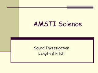 AMSTI Science