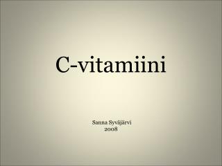 C-vitamiini
