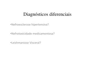 Diagnósticos diferenciais