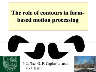 The role of contours in form-based motion processing