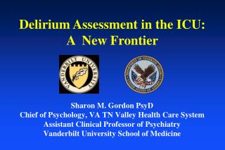 Sharon M. Gordon PsyD Chief of Psychology, VA TN Valley Health Care System