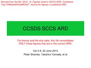 CCSDS SCCS ARD