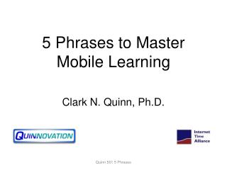 5 Phrases to Master Mobile Learning