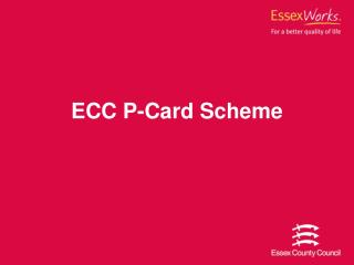 ECC P-Card Scheme