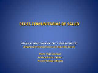 REDES COMUNITARIAS DE SALUD