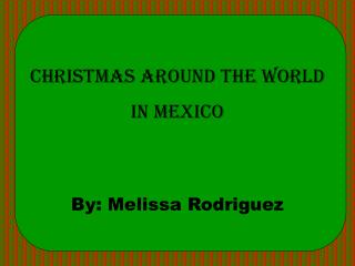 Christmas Around the World in mexico