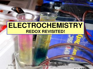 ELECTROCHEMISTRY REDOX REVISITED!