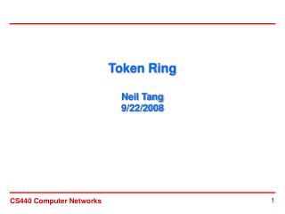 Token Ring Neil Tang 9/22/2008