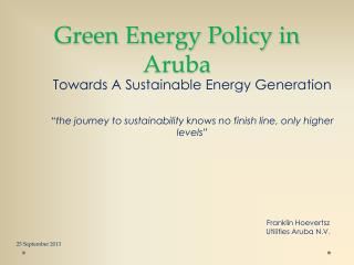 Green Energy Policy in Aruba