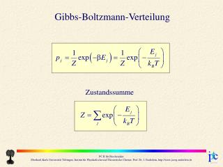 Gibbs-Boltzmann-Verteilung
