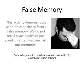 False Memory