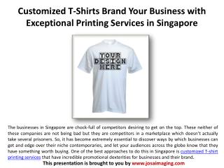 Brand Your Business with Customized T-Shirts PrintingService