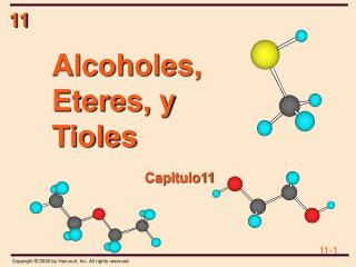 Alcoholes, Eteres, y Tioles