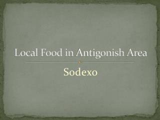 Local Food in Antigonish Area