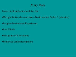 Mary Daly
