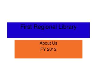 First Regional Library