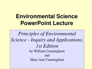 Environmental Science PowerPoint Lecture