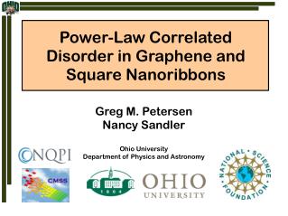 Power-Law Correlated Disorder in Graphene and Square Nanoribbons