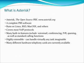 What is Asterisk?