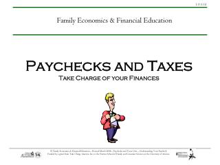 Paychecks and Taxes Take Charge of your Finances