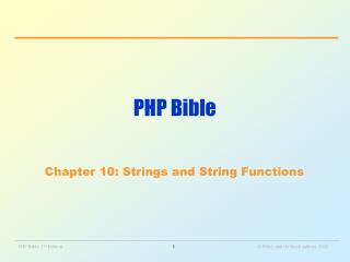 PHP Bible