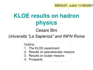 KLOE results on hadron physics