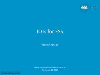 IOTs for ESS