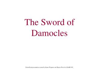 The Sword of Damocles