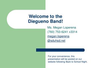 Welcome to the Diegueno Band!