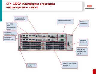 ETX-5300A -платформа агрегации операторского класса