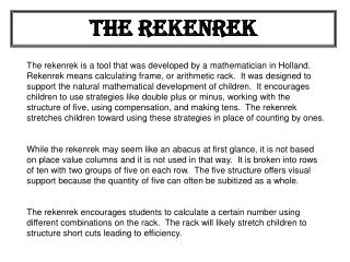 The Rekenrek