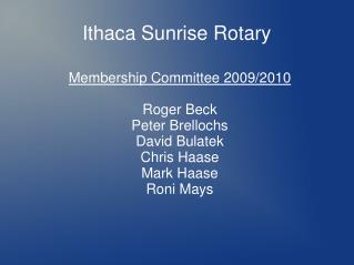 Ithaca Sunrise Rotary