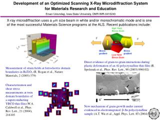 Development of an Optimized Scanning X-Ray Microdiffraction System