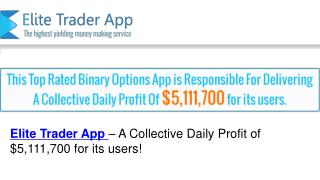 Elite Trader App