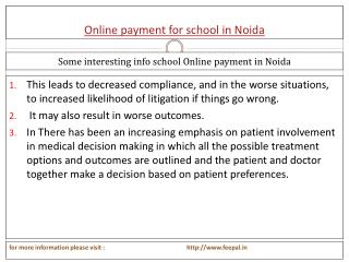 Find beeter services about online payment gor school in Noid