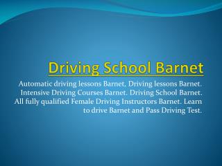 Female driving instructors Barnet | Driving lessons Barnet