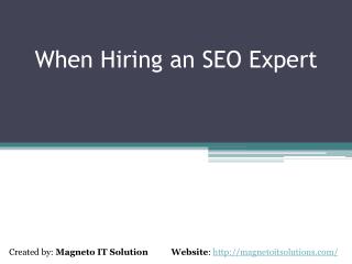 When You Need To Hire an SEO Expert