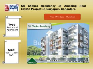 Sri Chakra Residency Real Estate Project In Bangalore