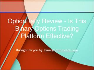 OptionRally Review - Is This Binary Options Trading Platform