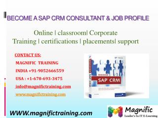 SAP CRM ONLINE TRAINING IN BANGALORE