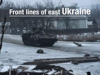 Front lines of east Ukraine